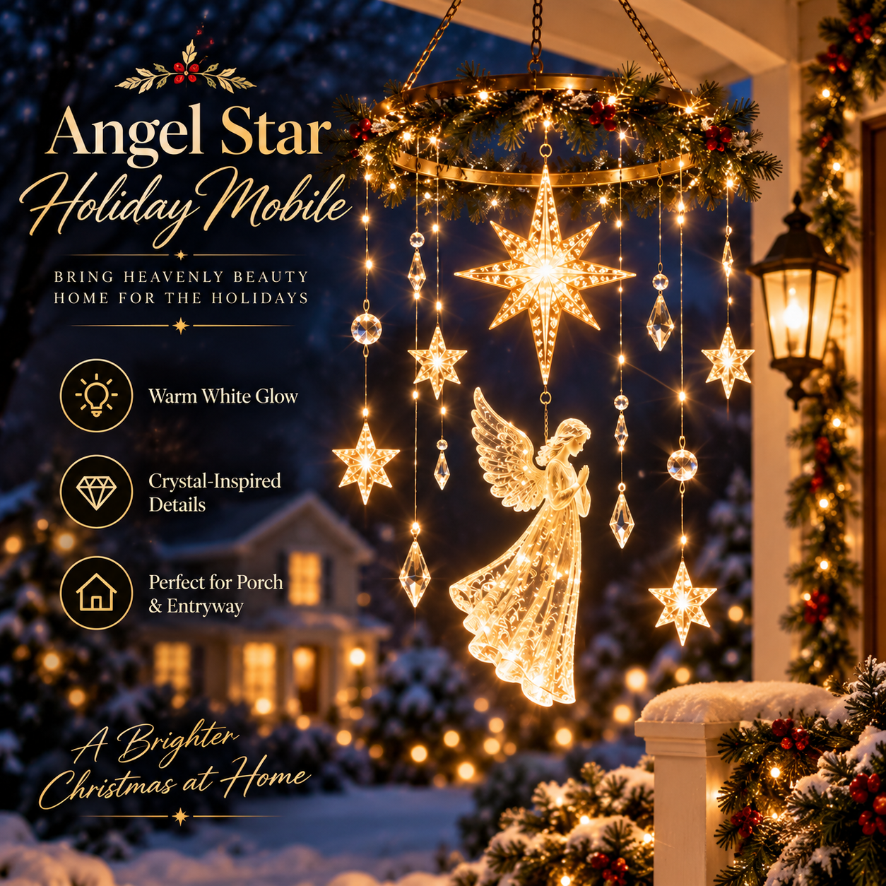 Angel Star Holiday Mobile