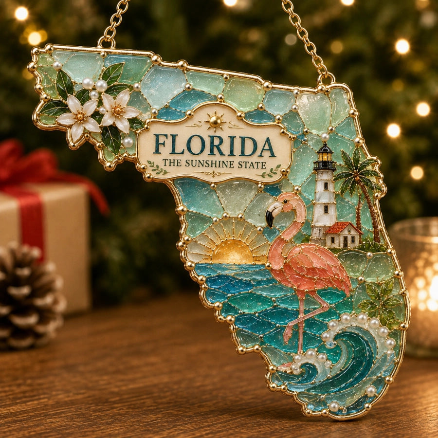 Florida State Heritage Christmas ornament