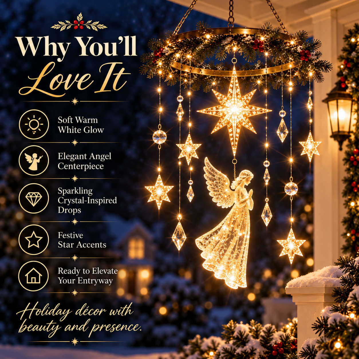 Angel Star Holiday Mobile features