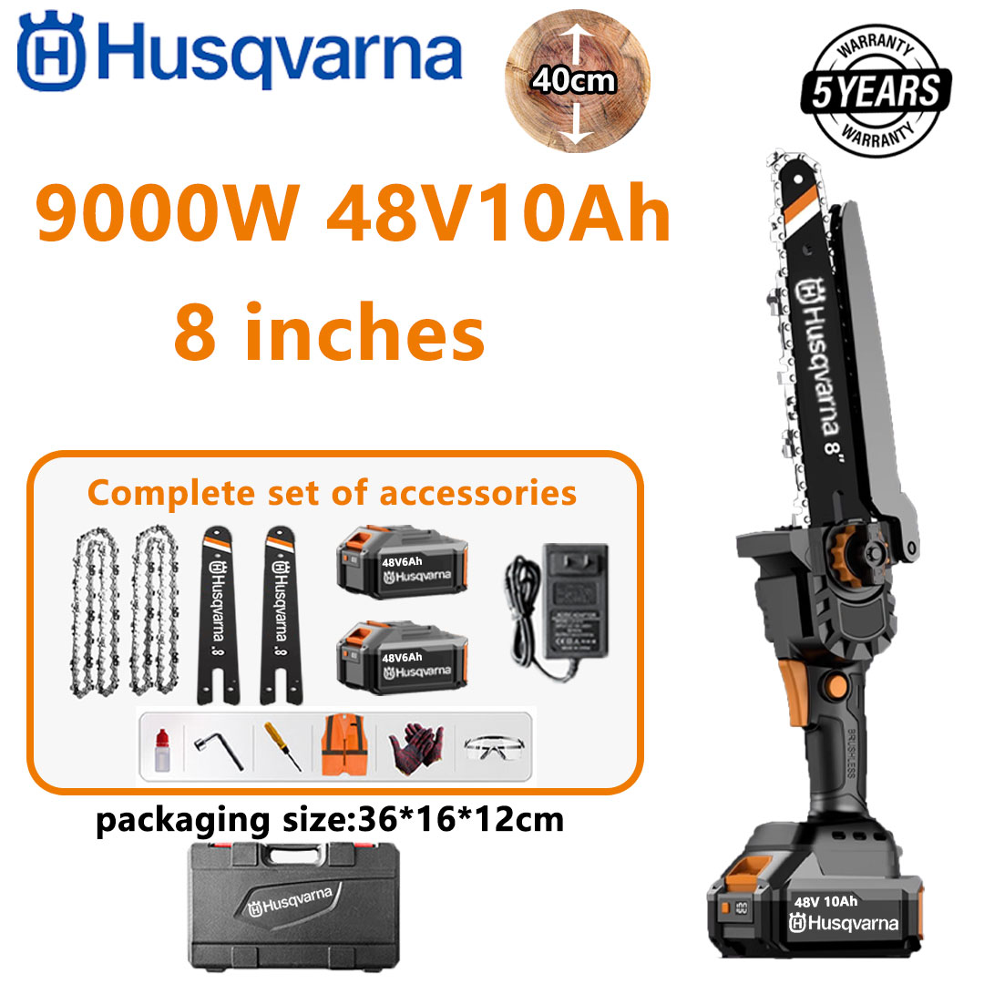 Husqvarna 15000 W ličio akumuliatoriaus nešiojamasis grandininis pjūklas / aukštas šakų pjūklas su i