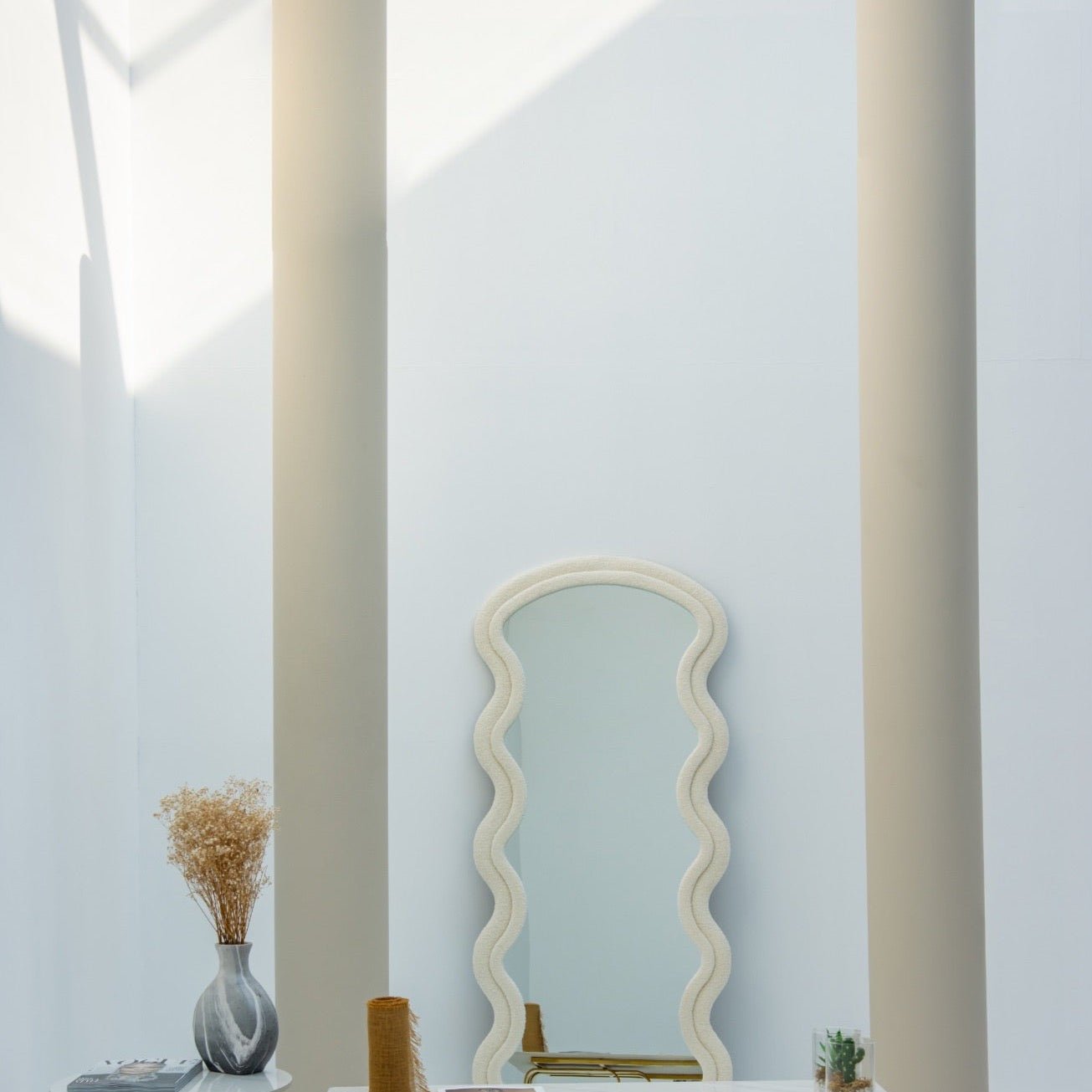 Boucle Wavy Full Length Mirror