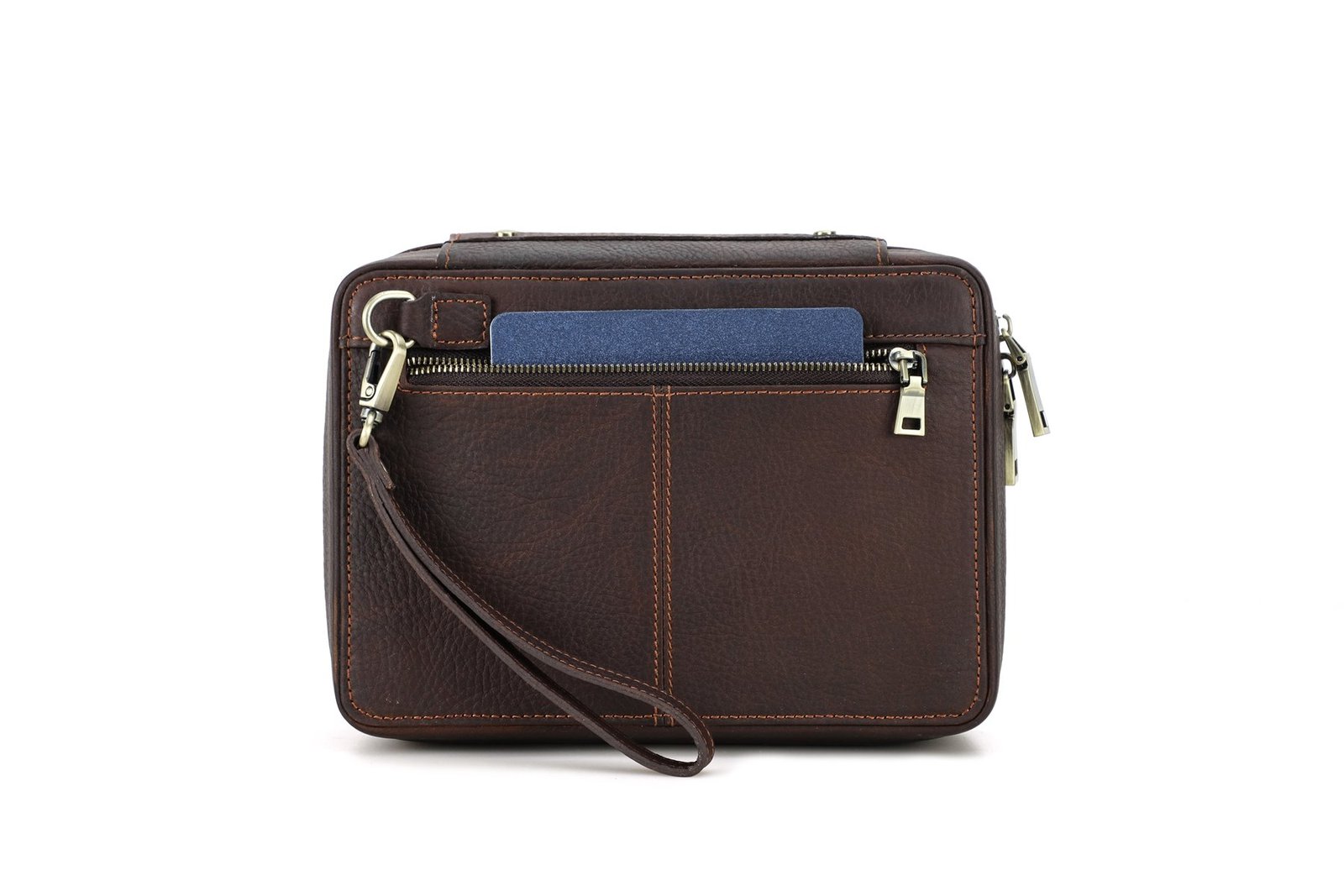 Rear zip pocket of the CF5016 pipe case on a white background