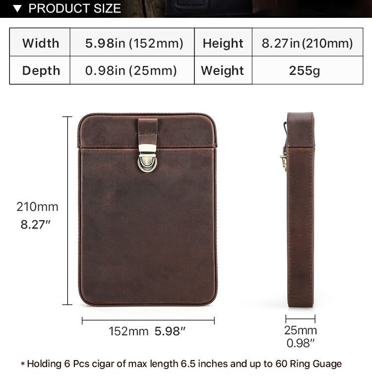 CF5019 size chart: 210 x 152 x 25 mm, 255 g