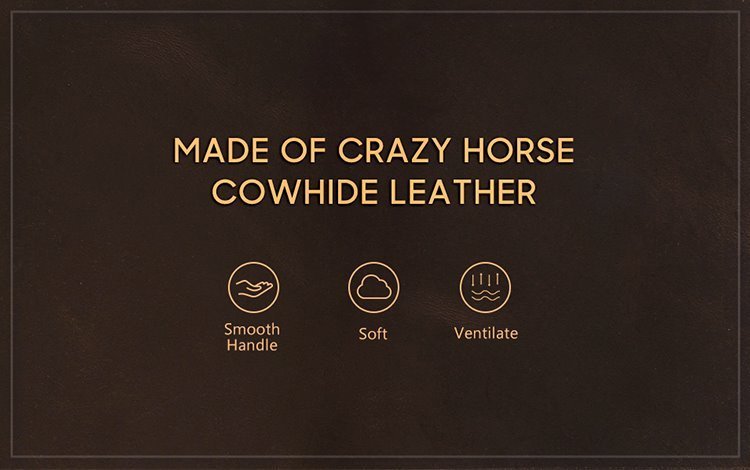 Crazy horse cowhide leather used for the CF5019 case