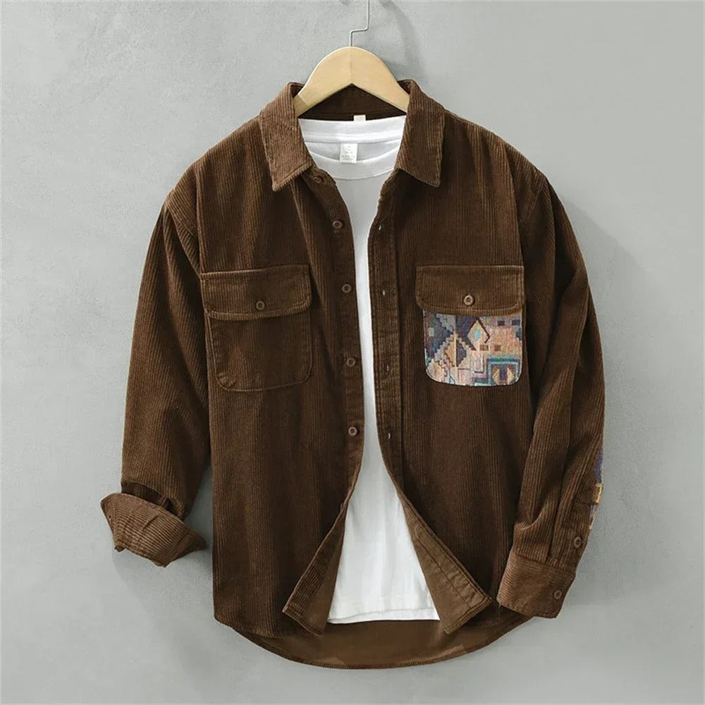 Merwena™  | Patch-Theory-Hemd aus Cord