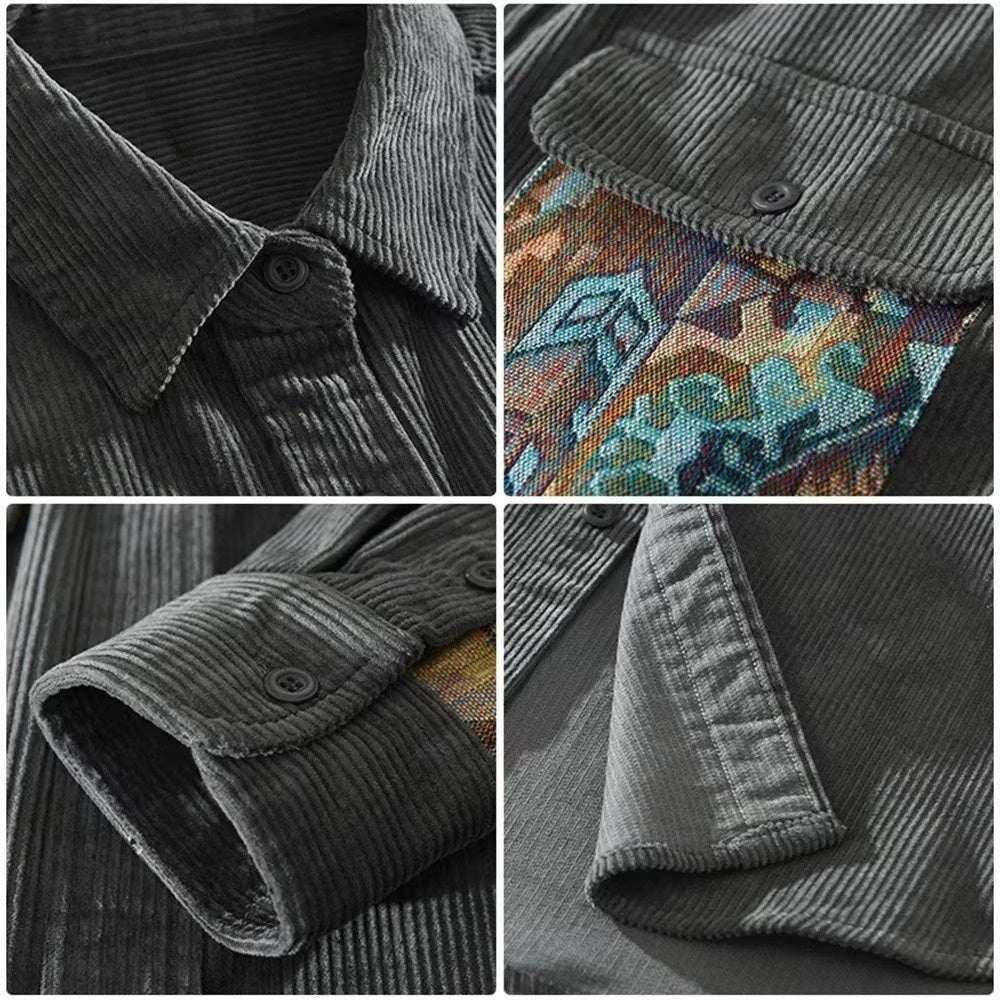 Merwena™  | Patch-Theory-Hemd aus Cord