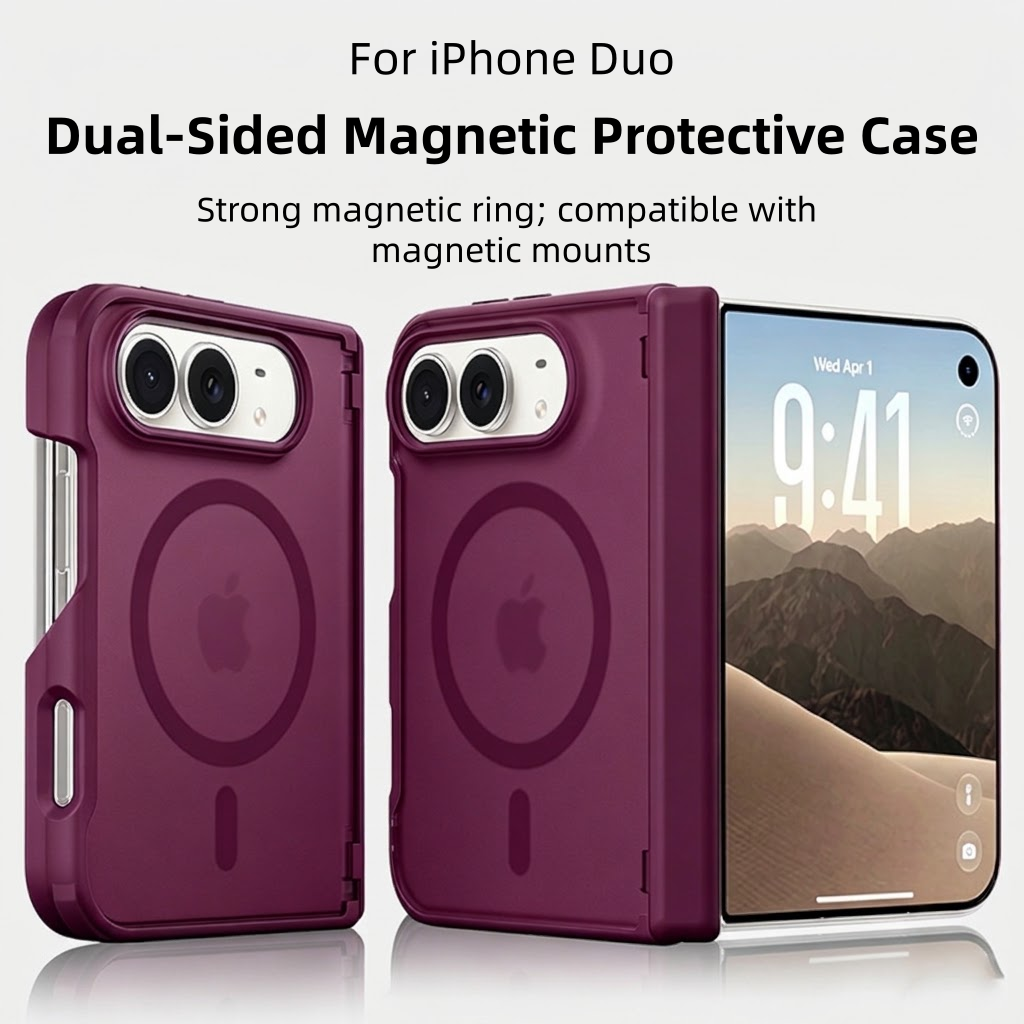 IPHONE Pastel Multi-Color MagSafe Case for iPhone Duo, Anti-Drop Foldable Phone Shell