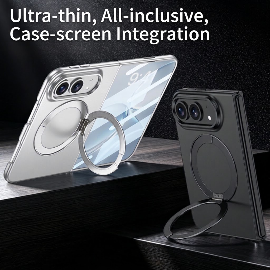 IPHONE All-In-One Case With Rotating Ring Stand for iPhone Duo