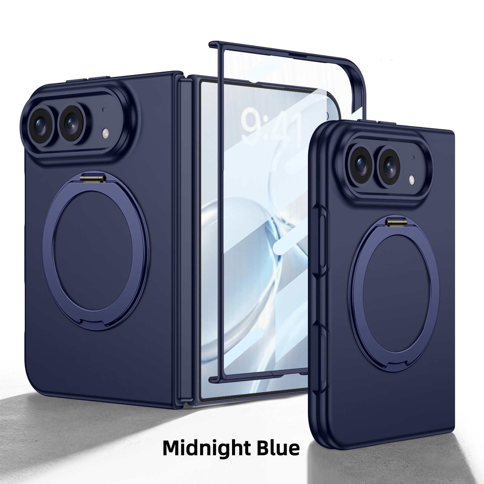 IPHONE All-In-One Case With Rotating Ring Stand for iPhone Duo