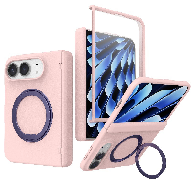 IPHONE MagSafe Compatible iPhone Duo Case | 360° Rotatable Ring Kickstand Hinge Protection