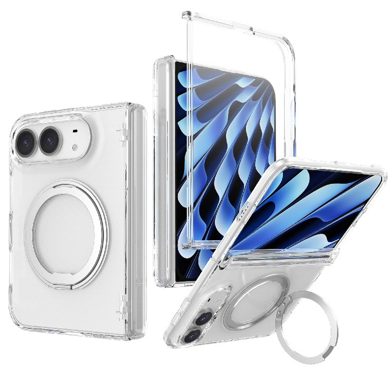 IPHONE MagSafe Compatible iPhone Duo Case | 360° Rotatable Ring Kickstand Hinge Protection