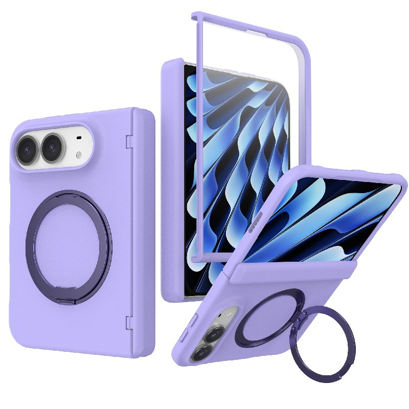 IPHONE MagSafe Compatible iPhone Duo Case | 360° Rotatable Ring Kickstand Hinge Protection