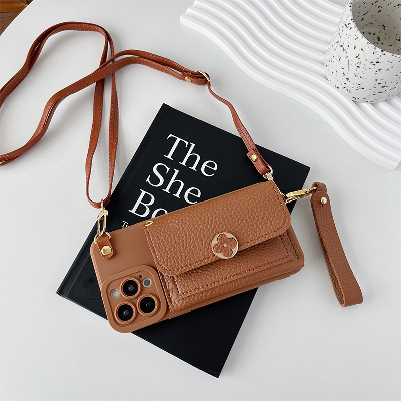IPHONE Crossbody Wallet Phone Case for  | Women Leather Purse Cover