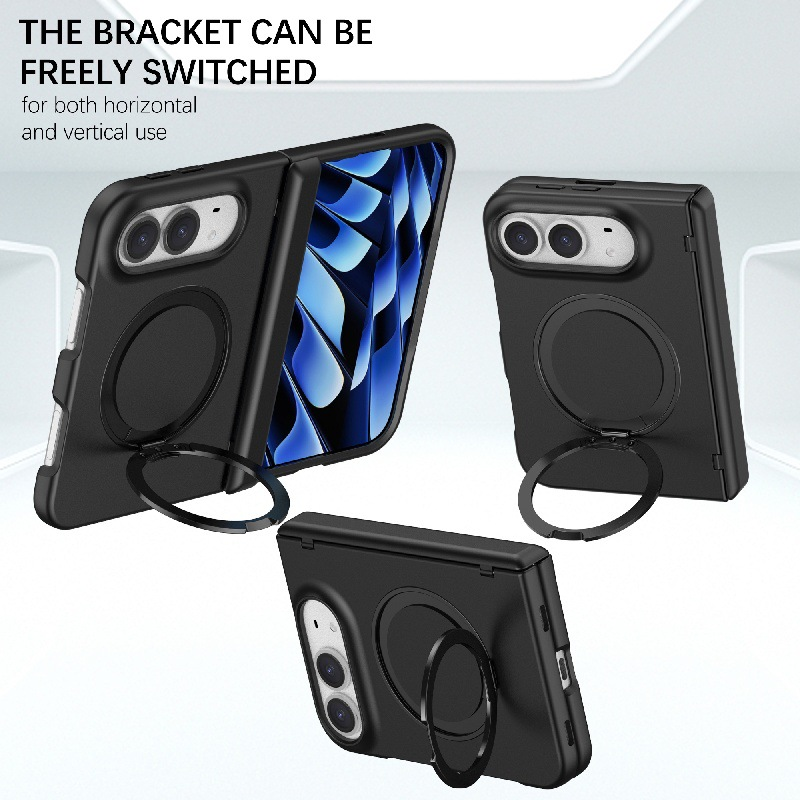 IPHONE MagSafe Compatible iPhone Duo Case | 360° Rotatable Ring Kickstand Hinge Protection