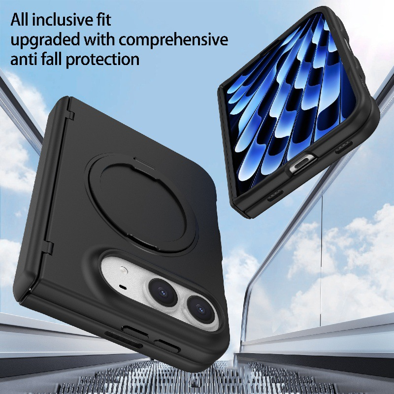 IPHONE MagSafe Compatible iPhone Duo Case | 360° Rotatable Ring Kickstand Hinge Protection