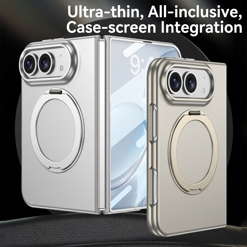 IPHONE All-In-One Case With Rotating Ring Stand for iPhone Duo