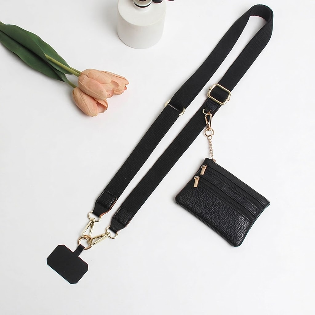 IPHONE stylish Adjustable Phone Strap Coin Purse Combo