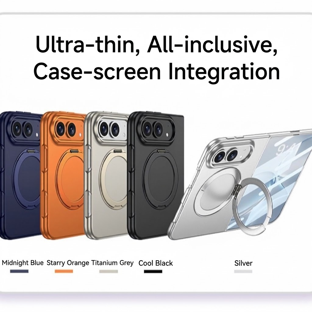 IPHONE All-In-One Case With Rotating Ring Stand for iPhone Duo