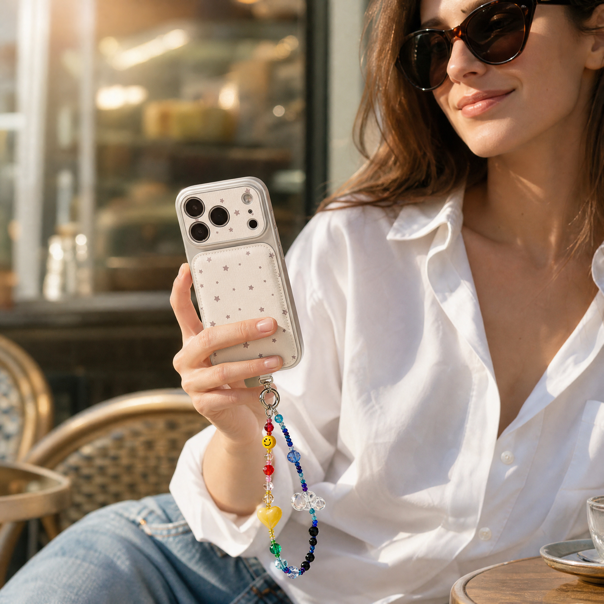IPHNOE Handmade Beaded Phone Wrist Strap | Cute  Phone Charm