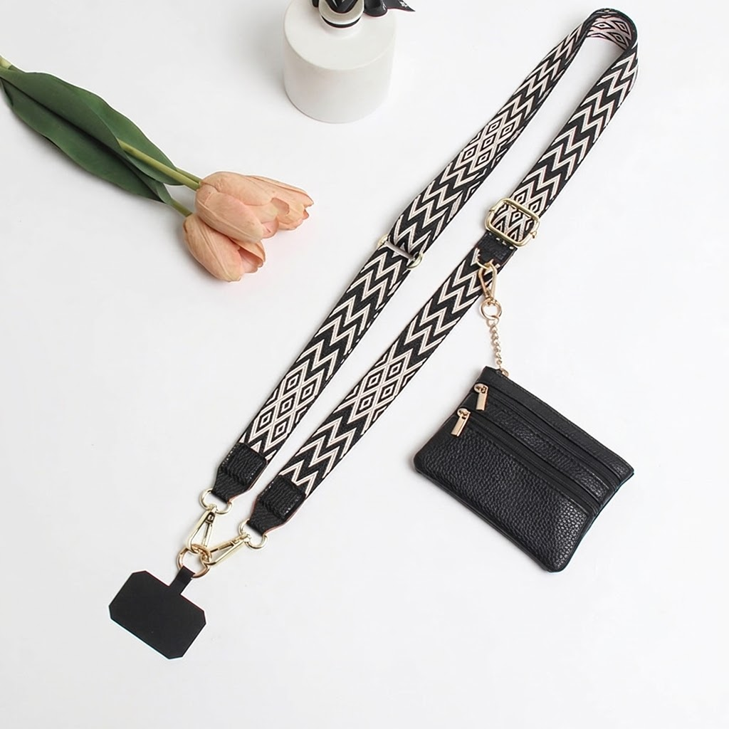 IPHONE stylish Adjustable Phone Strap Coin Purse Combo