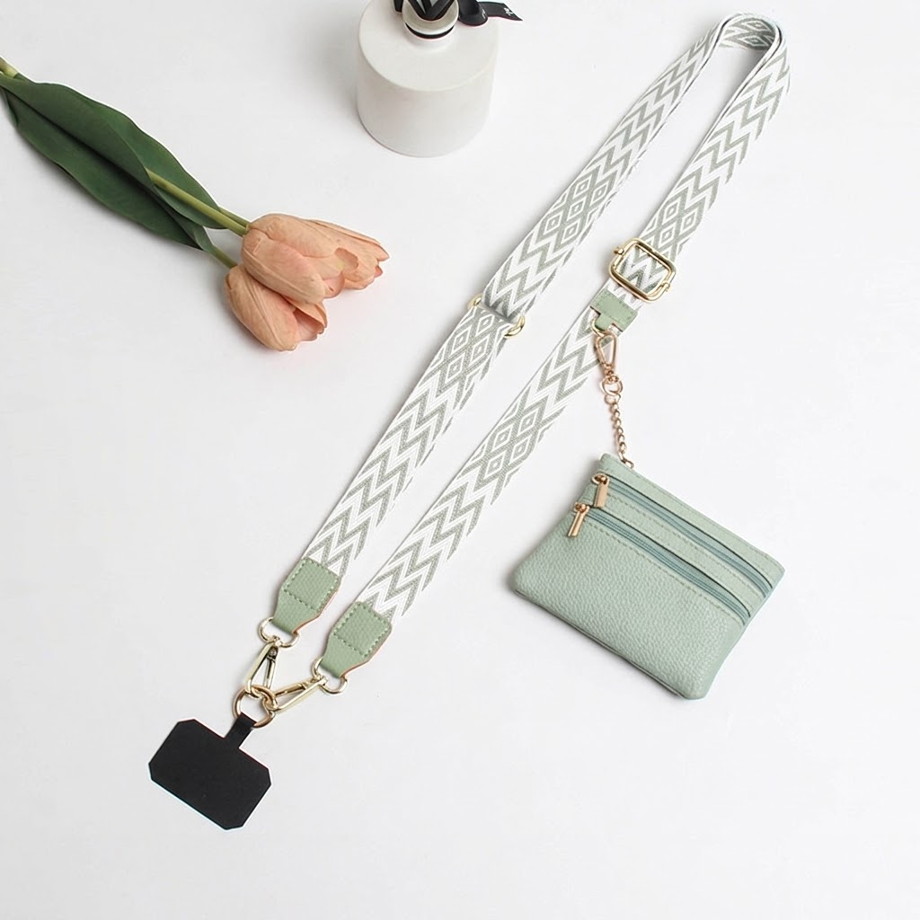IPHONE stylish Adjustable Phone Strap Coin Purse Combo