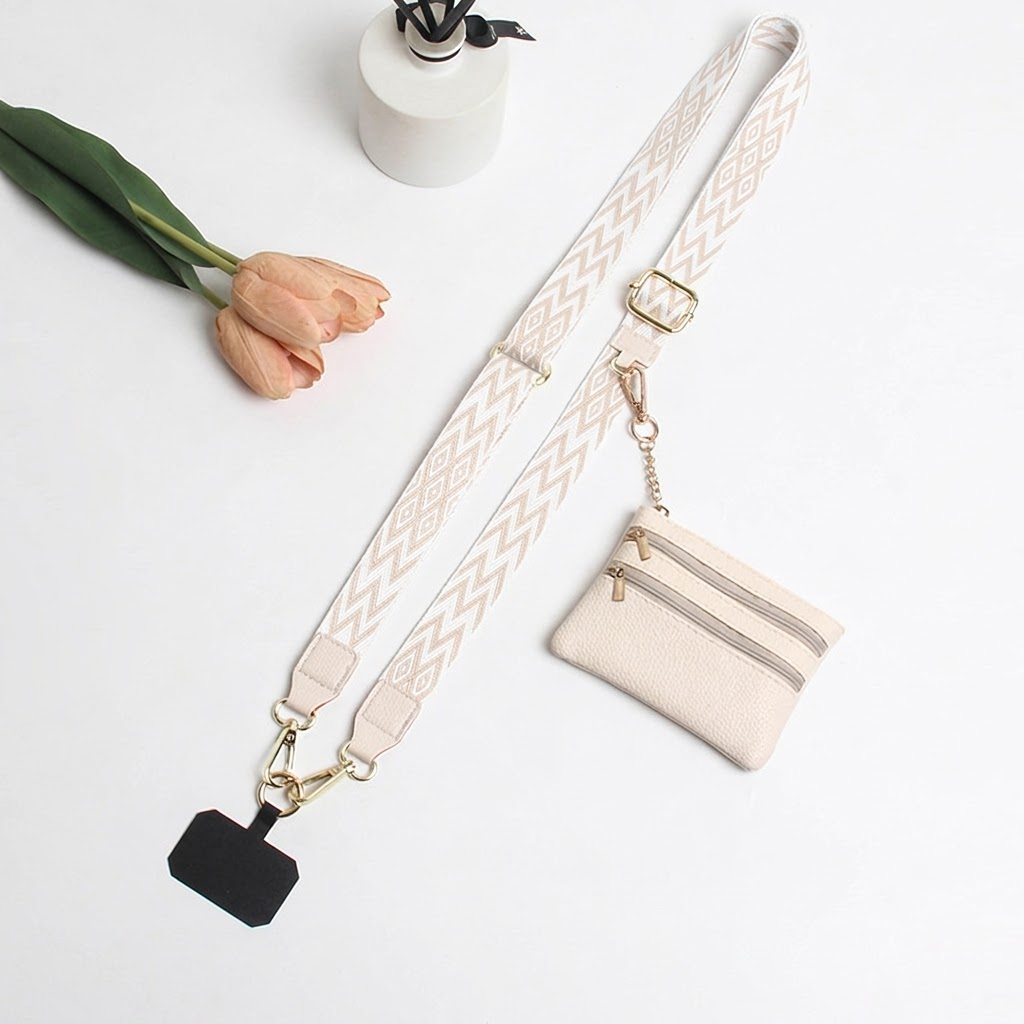 IPHONE stylish Adjustable Phone Strap Coin Purse Combo