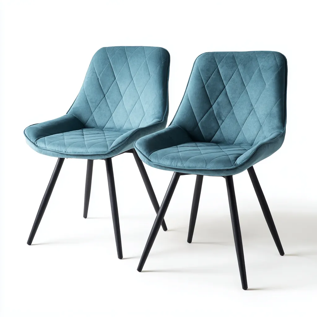 Sedia da pranzo 57×60×84 cm - blu e nero - rivestimento in tessuto per sala da pranzo - stile moderno con braccioli-Rovoraiostudio