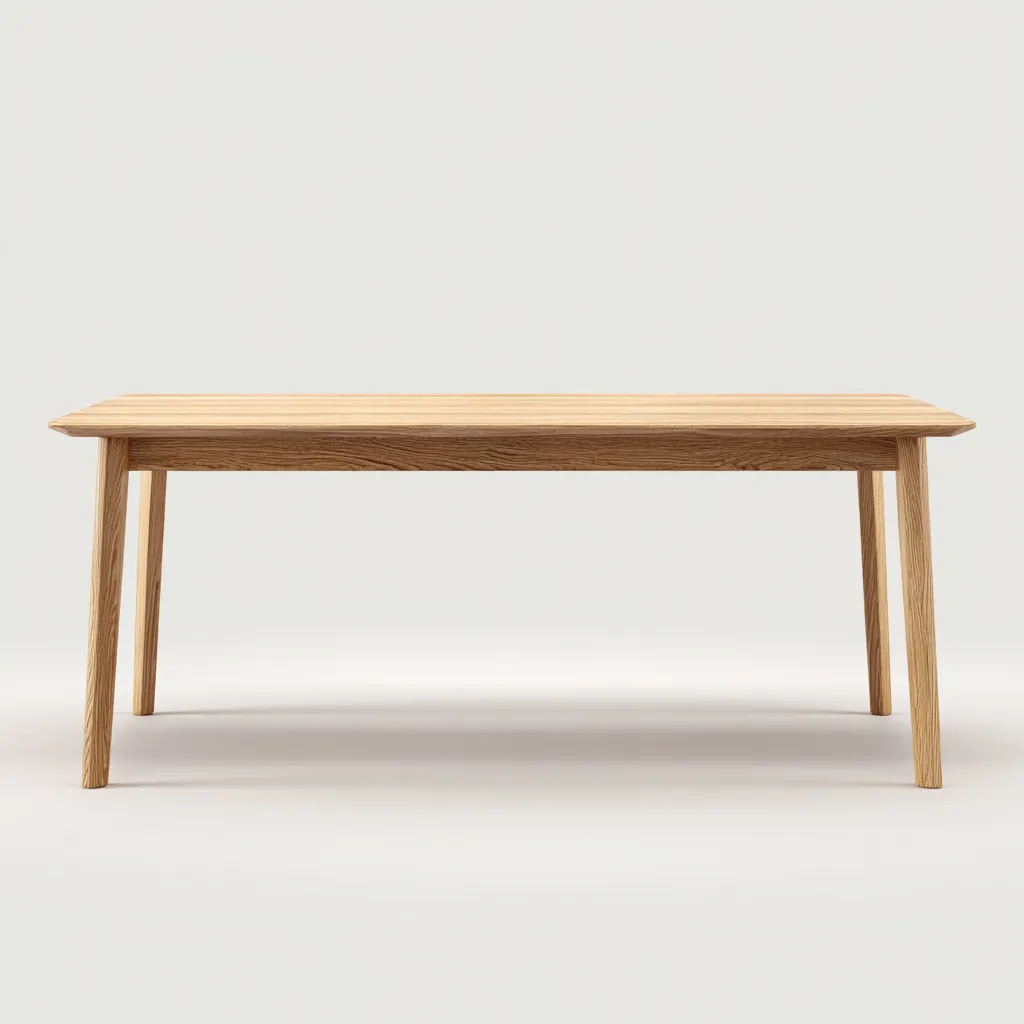 Tavolo da pranzo in legno 180×90×75 cm - marrone - linea contemporanea-Kavexnest