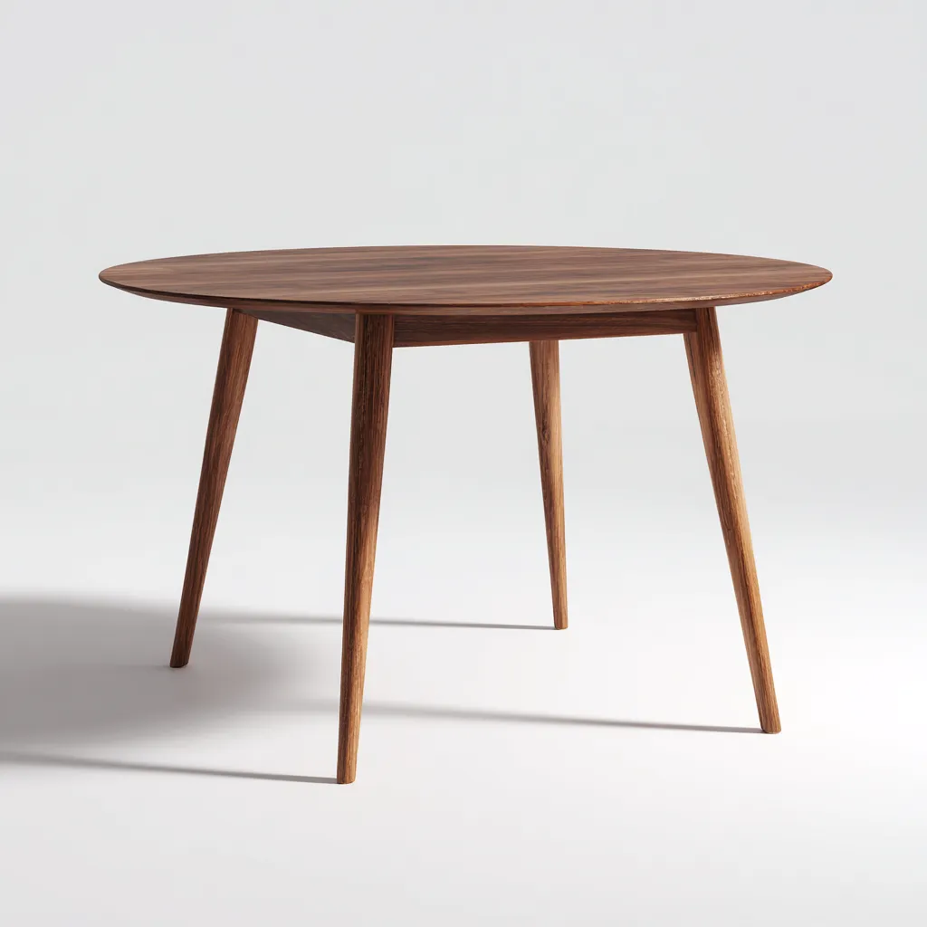 Tavolo da pranzo ovale 140×90×75 cm - legno marrone - stile nordico essenziale-Kavexnest