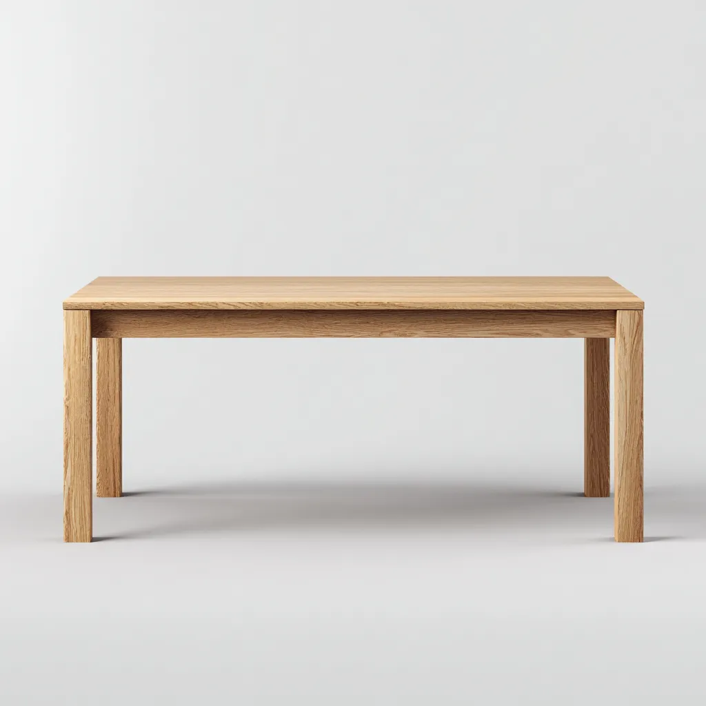 Tavolo da pranzo in legno 160×80×75 cm - legno - linea rettangolare essenziale-Kavexnest