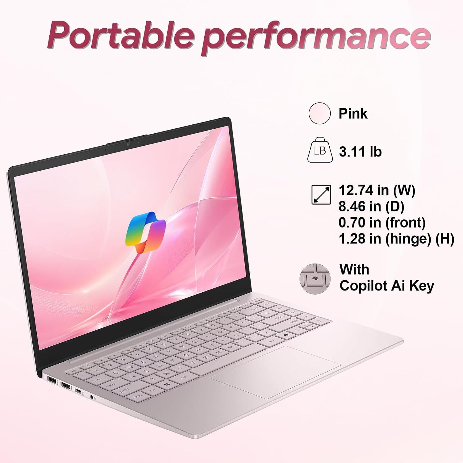14" Laptop 2026 Edition, Intel Processor, 16GB RAM, 256GB SSD+128GB UFS | Copilot AI, Long Battery Life, Lightweight 3.11 lbs