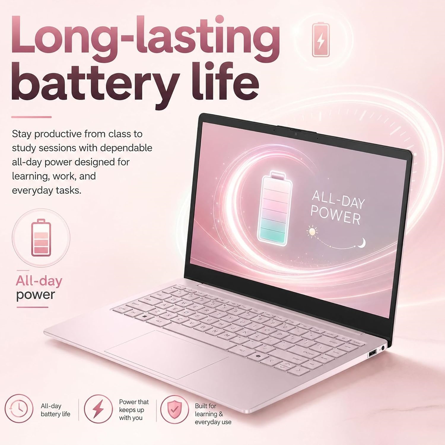 14" Laptop 2026 Edition, Intel Processor, 16GB RAM, 256GB SSD+128GB UFS | Copilot AI, Long Battery Life, Lightweight 3.11 lbs