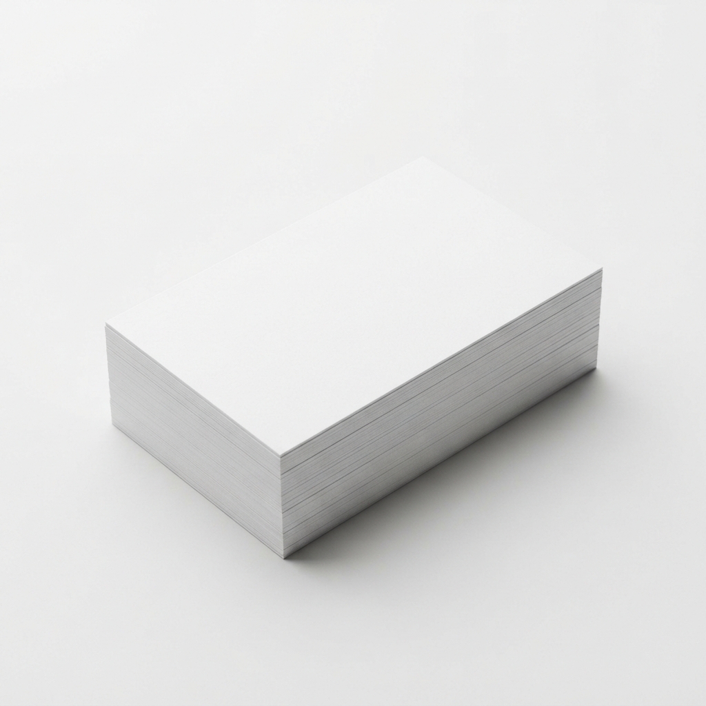 Stack of printed QR loyalty program cards