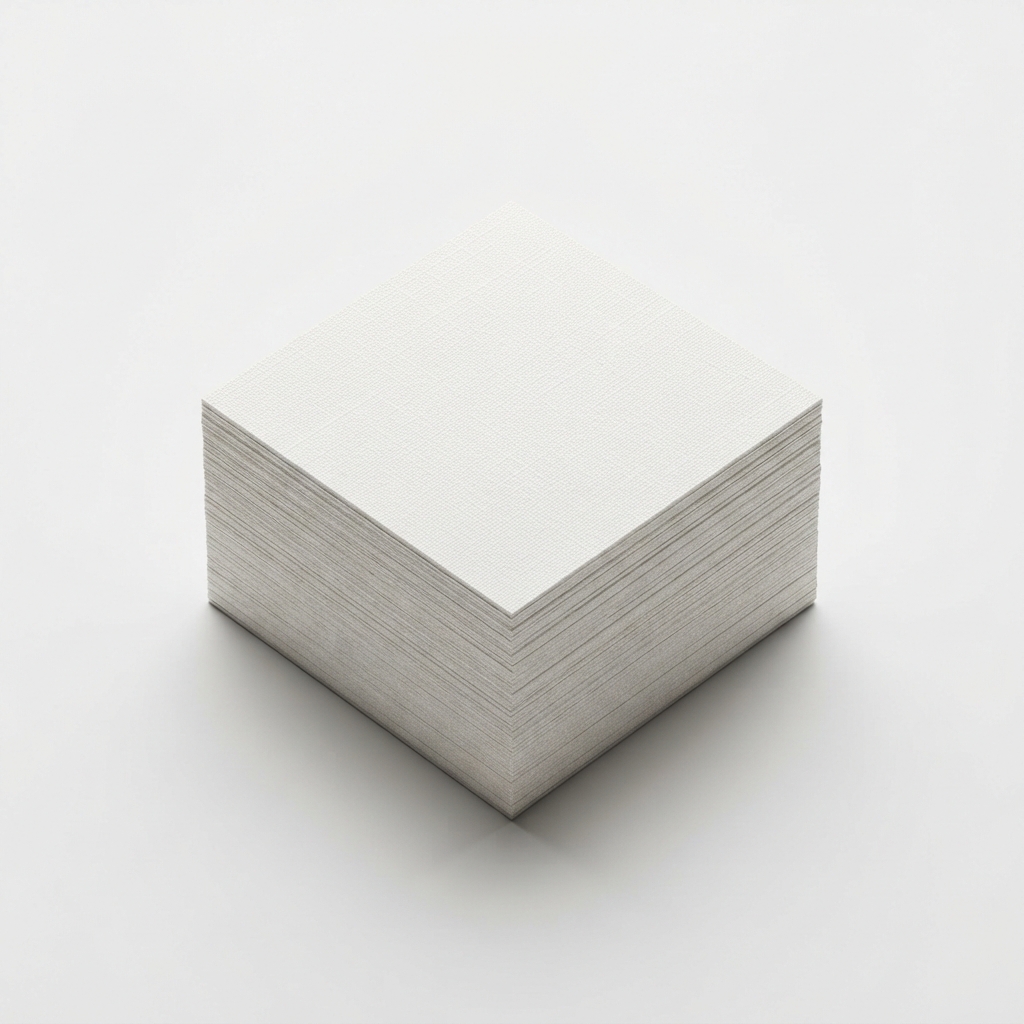 Stack of QR business cards with digital link