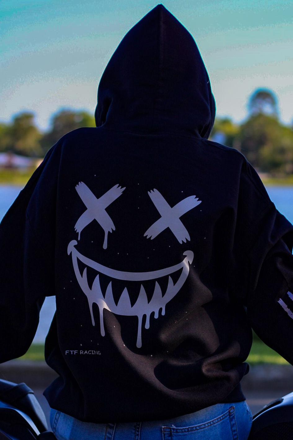 Reflective Smiley Motorcycle Hoodie - High Visibility Riding Hoodie — image 14