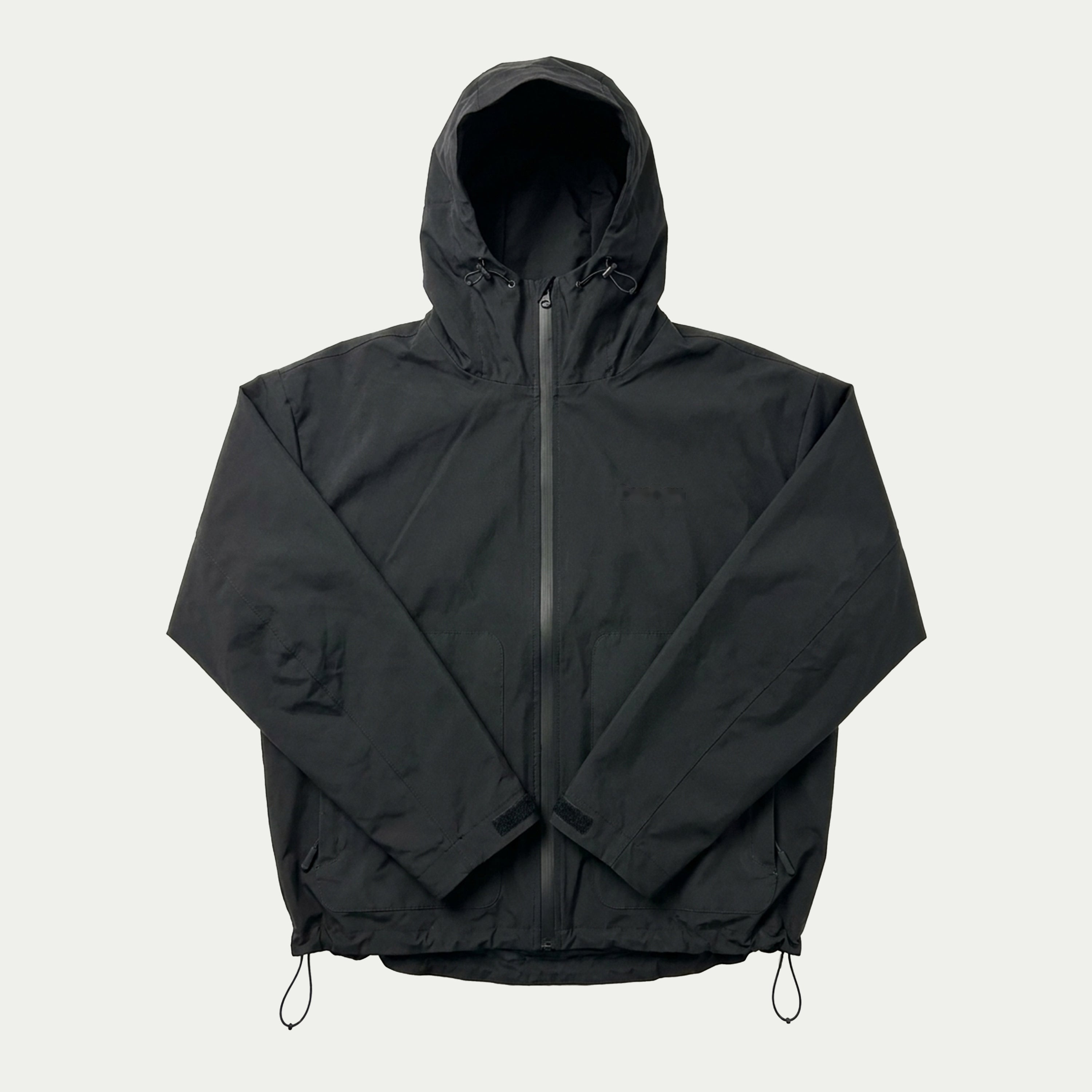 Water Reactive Cheetah Rain Jacket - Black — clean gallery image