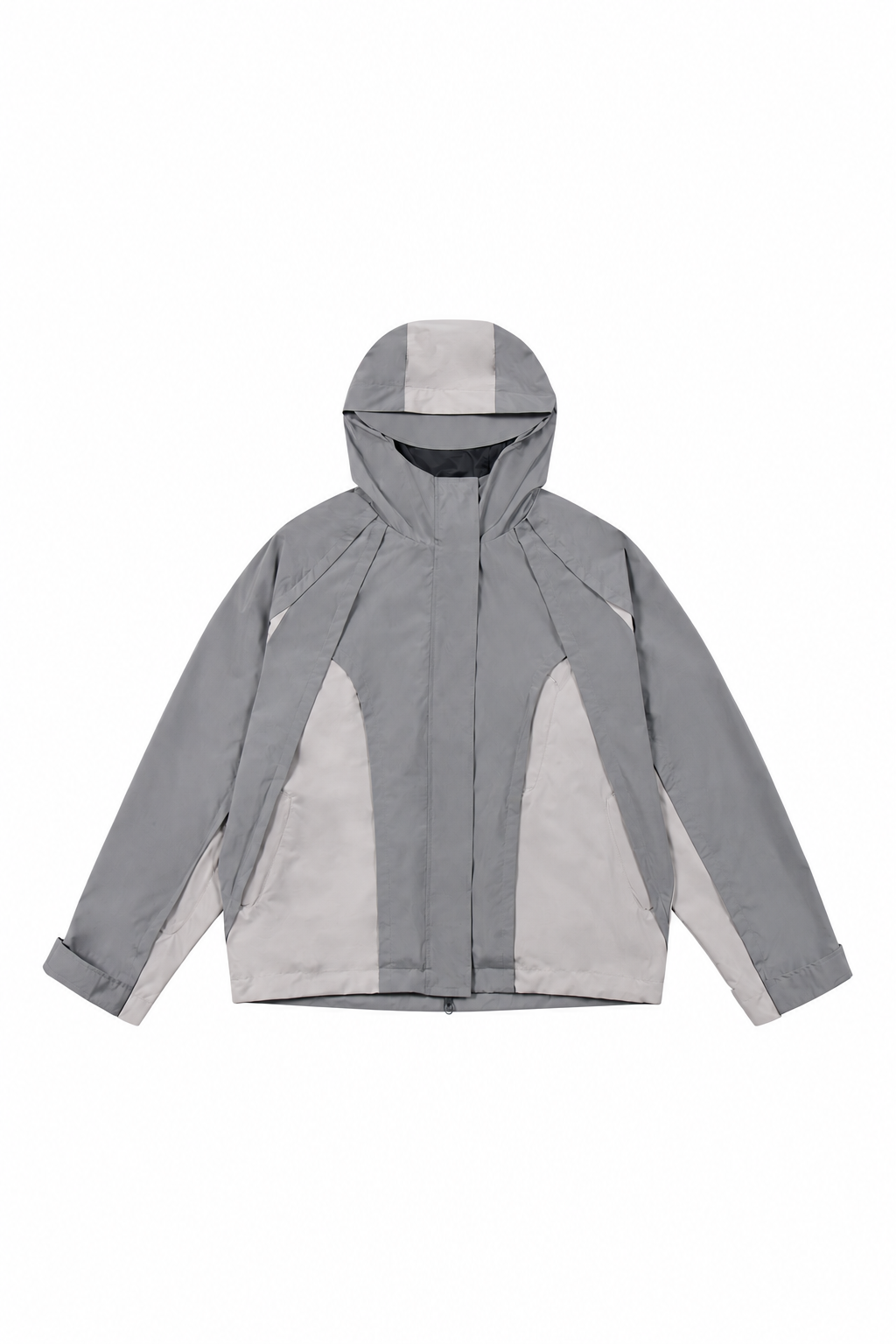 Grey reptile rain jacket dry product view