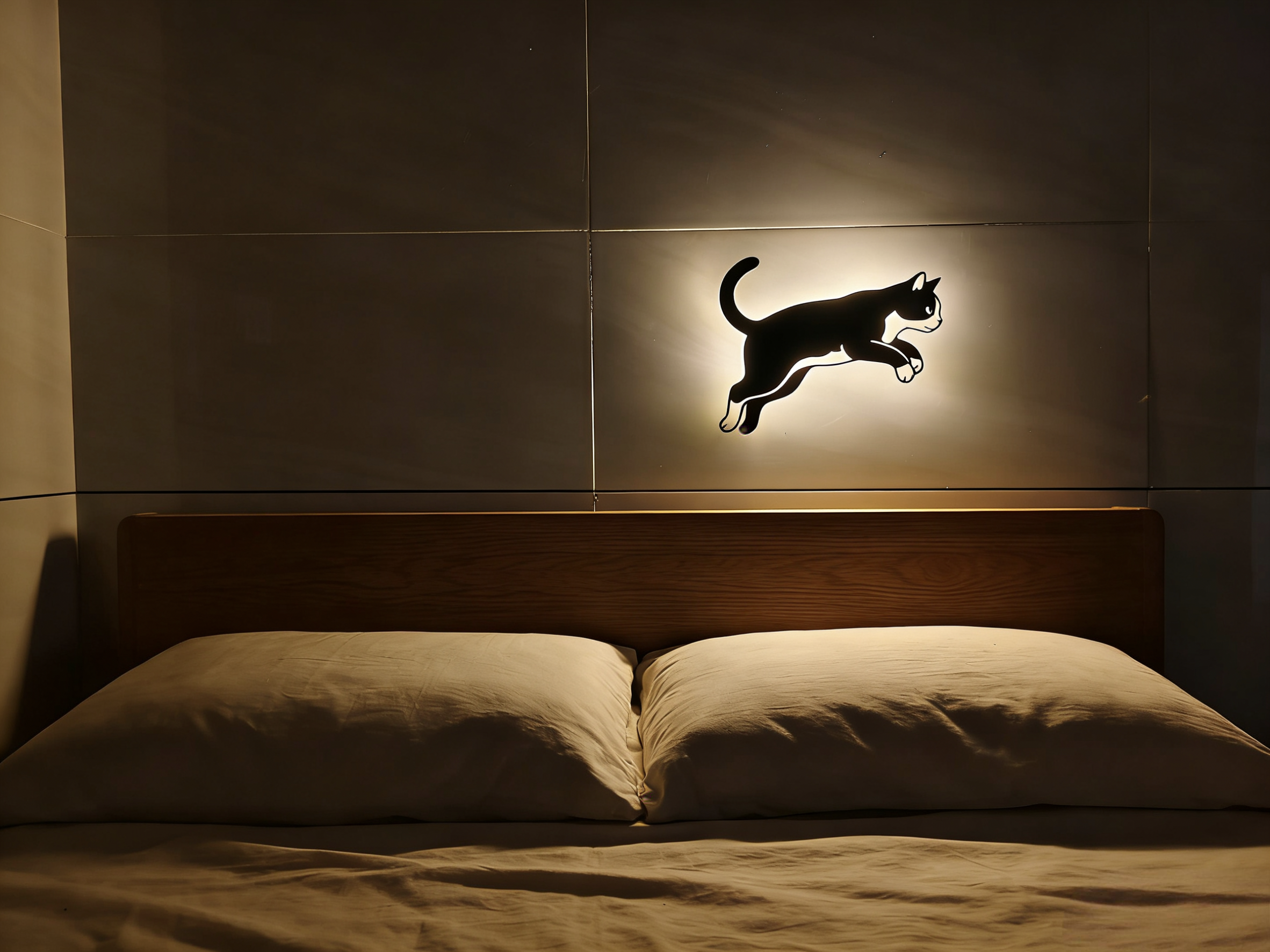 ✨ Svietiaca mačacia nástenná lampa | Jemné teplé svetlo pre útulný domov 🐱
