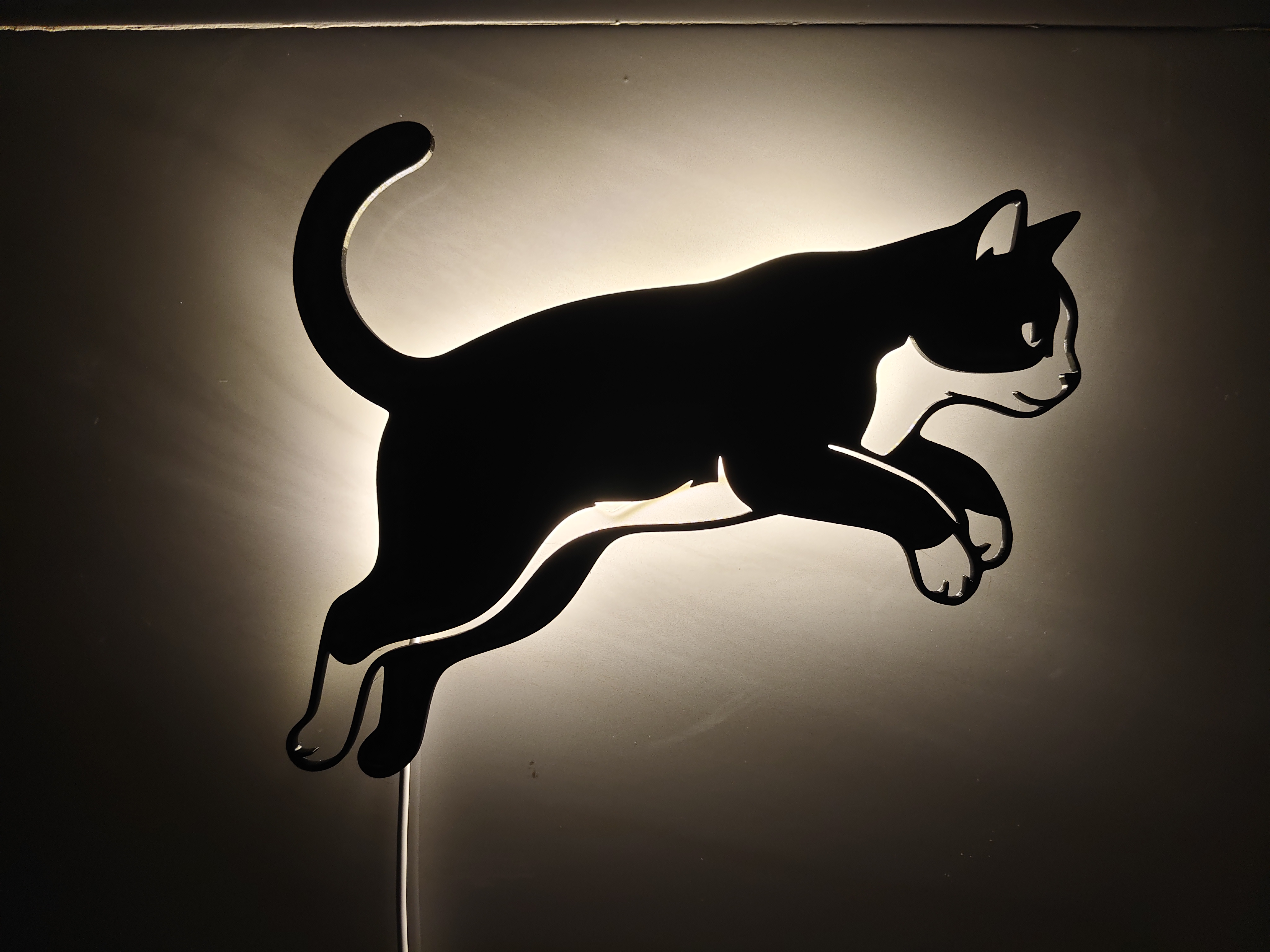 ✨ Svietiaca mačacia nástenná lampa | Jemné teplé svetlo pre útulný domov 🐱