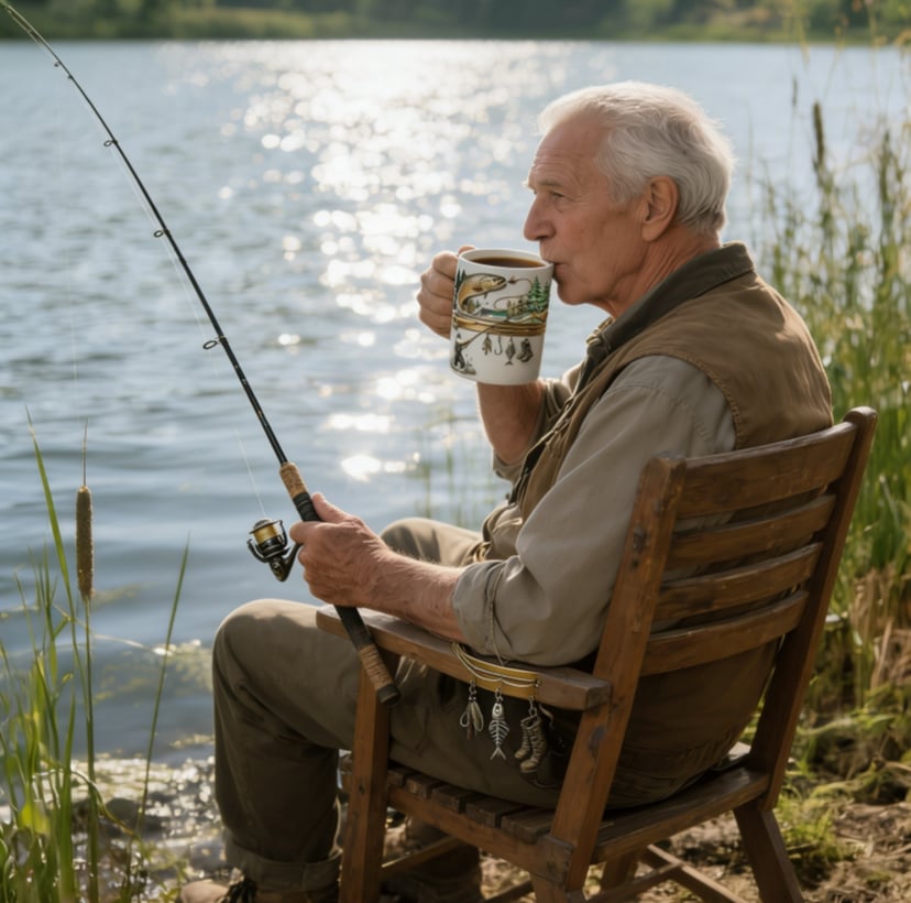 🔥Ostatni dzień zniżki 49%🎣Kubek na kawę Hooked on Fishing