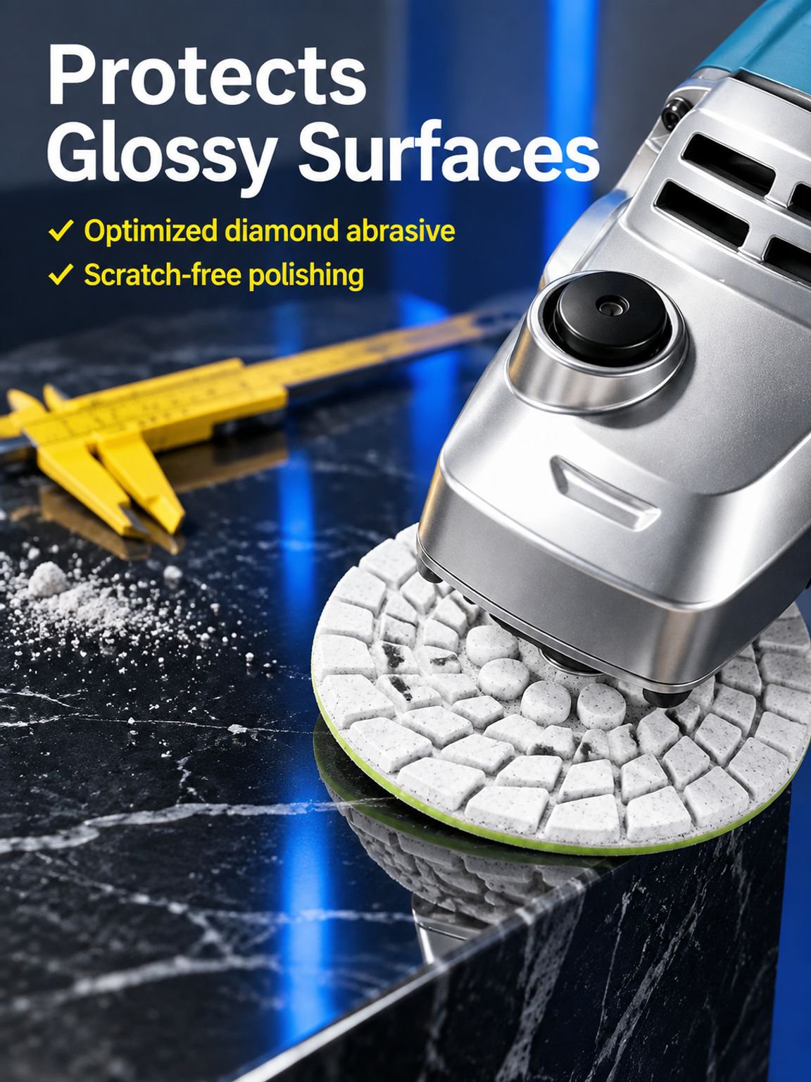 Diamond tile edge trimming disc for ceramic and porcelain tiles