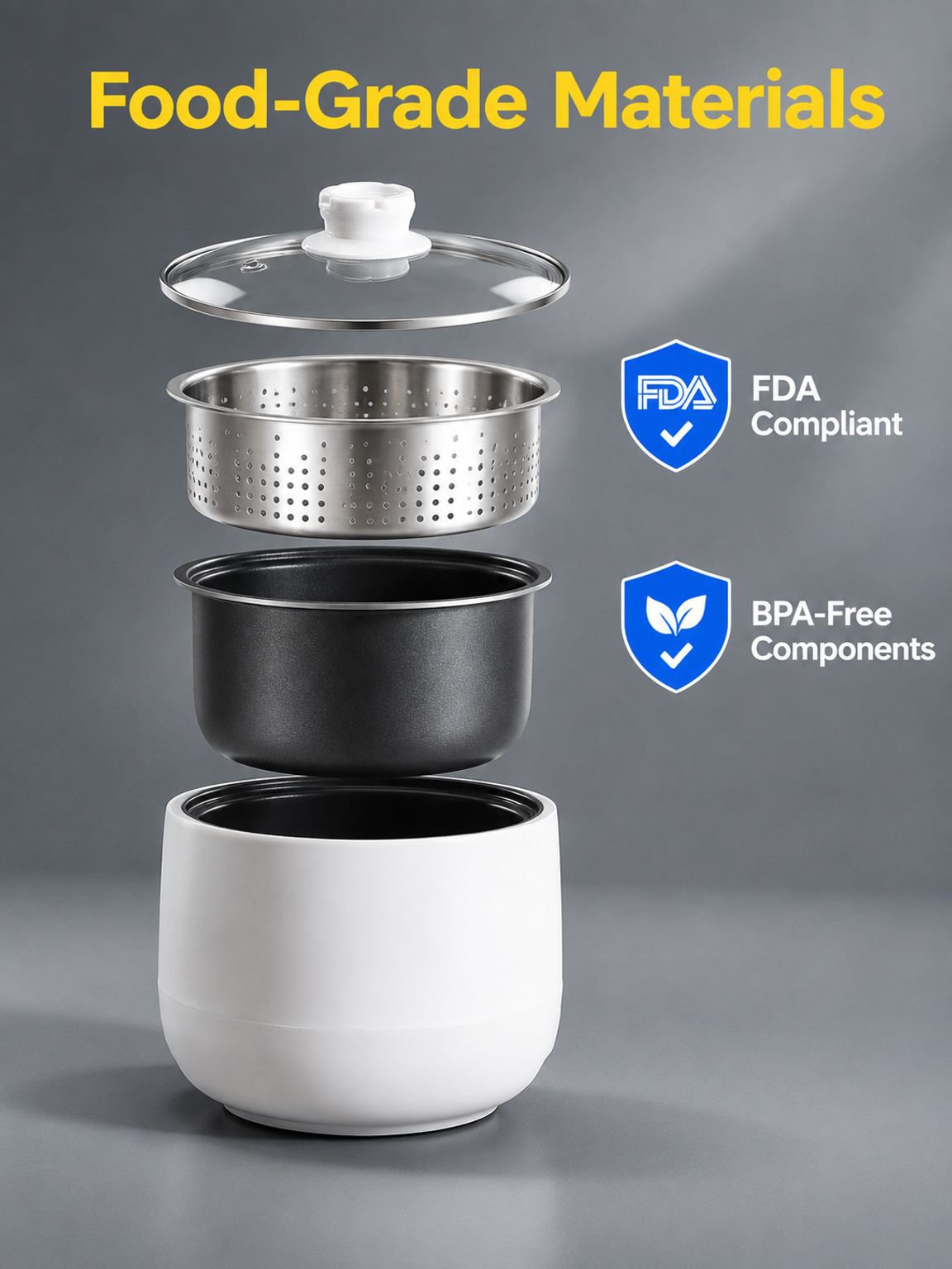 Smart rice cooker with separated rice soup technology