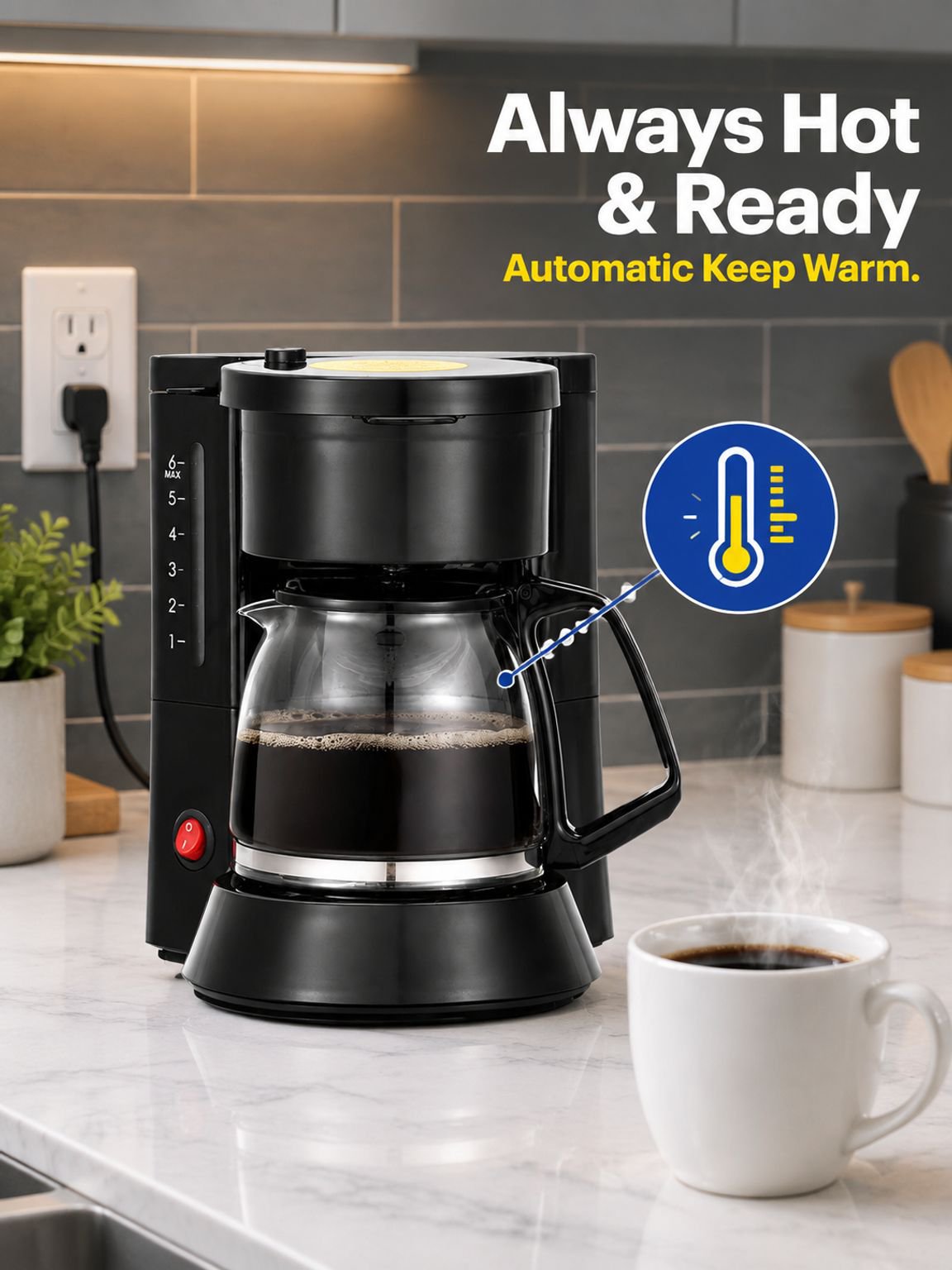 Home appliance for quick and convenient coffee preparation