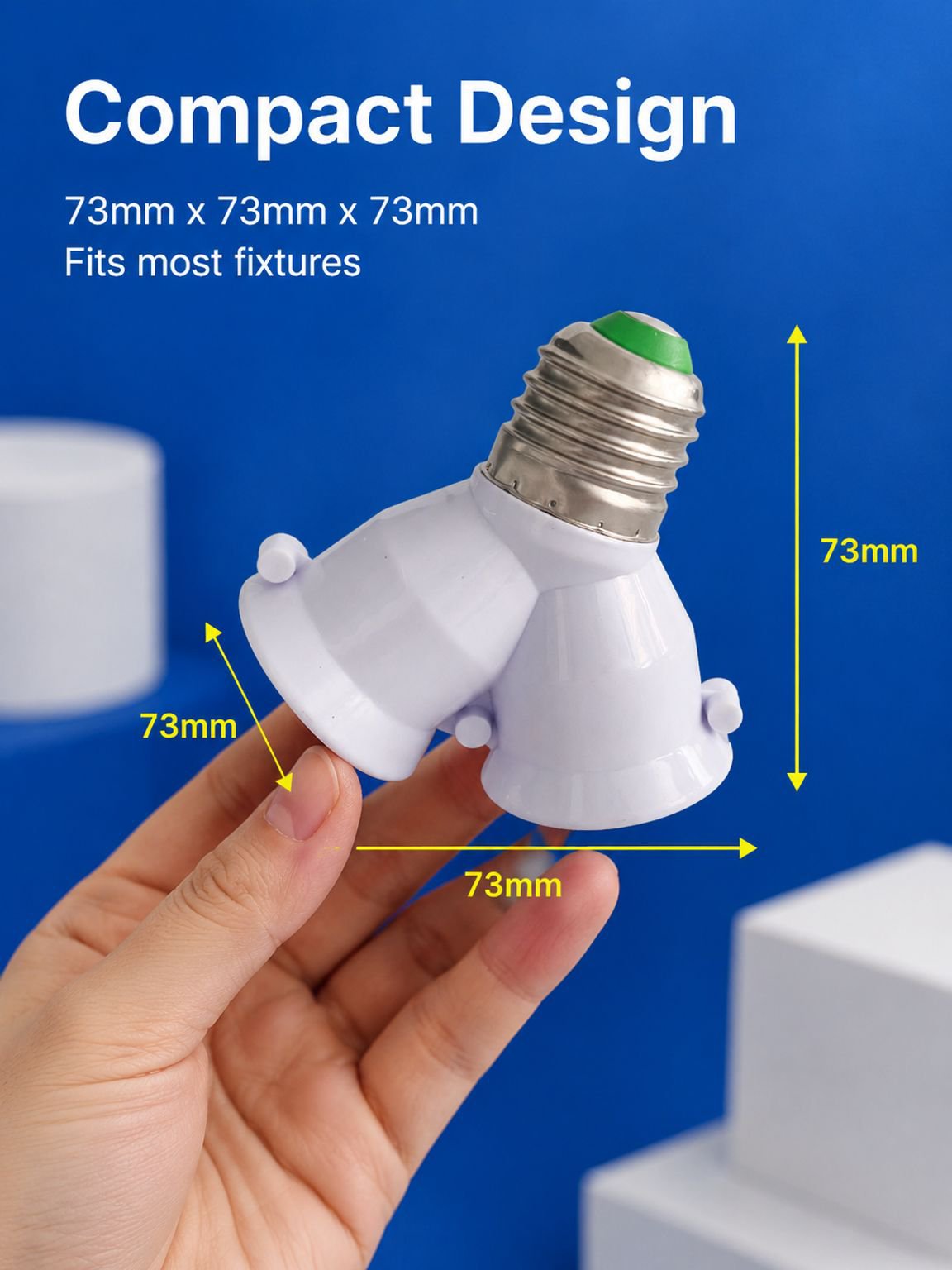 E26 bulb socket splitter adapter expanding one lamp into multiple lights