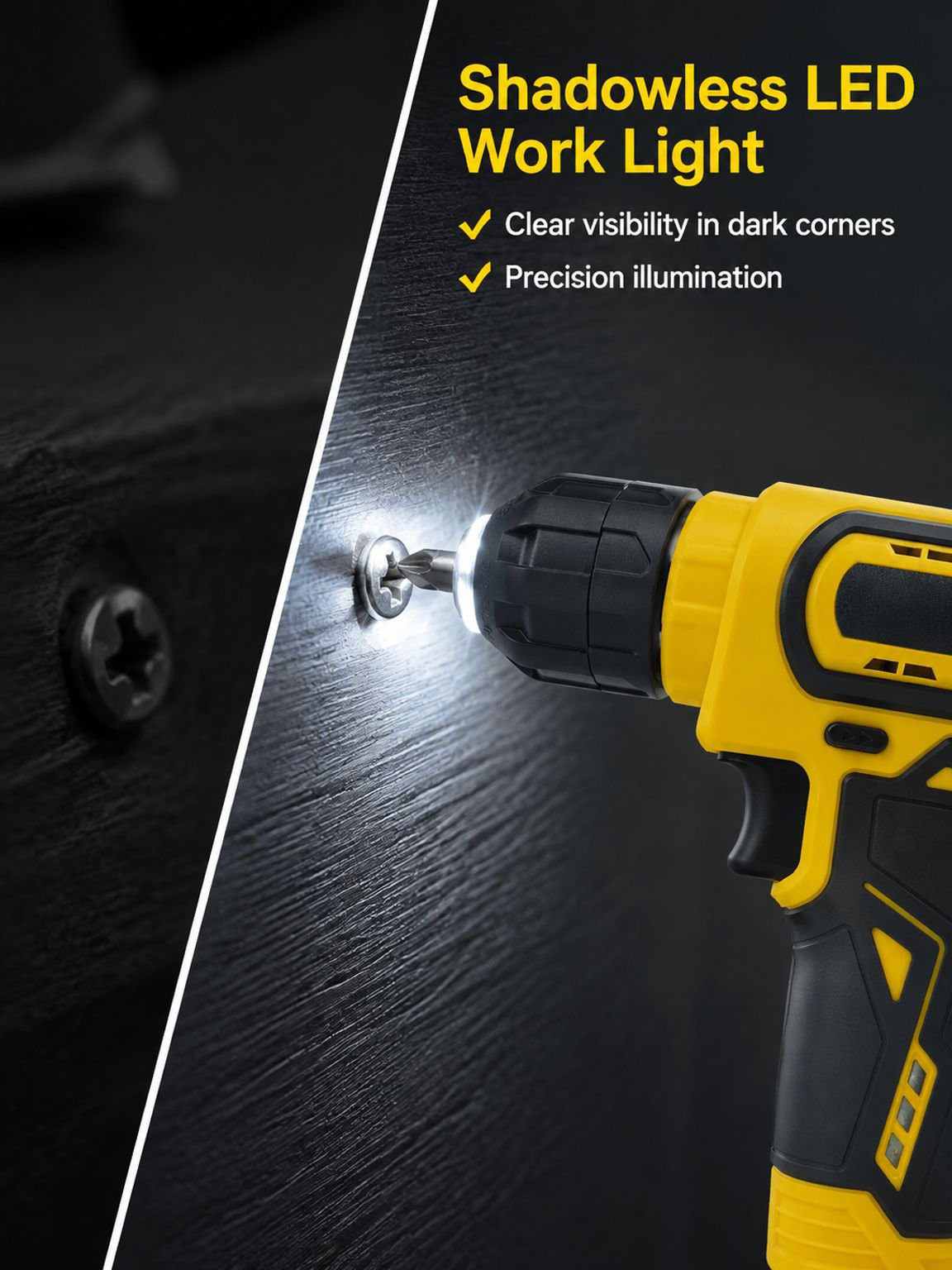 Rechargeable electric screwdriver for precise and powerful performance