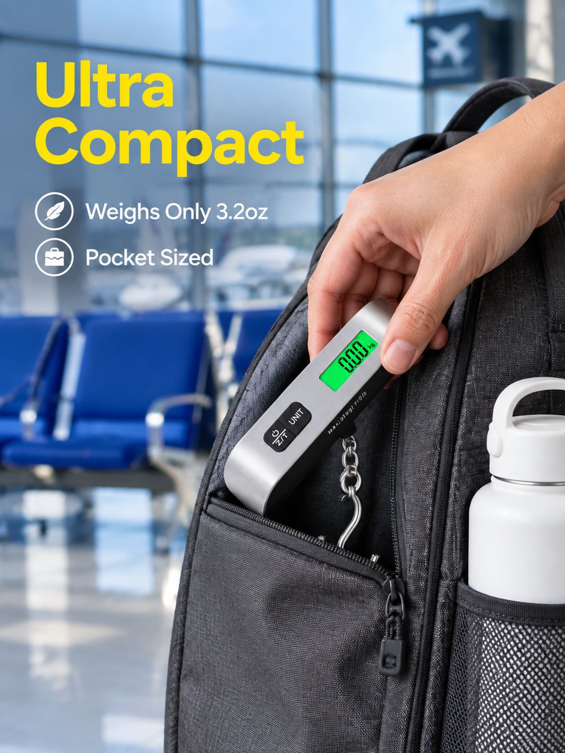LCD display of the Portable Handheld Spring Scale