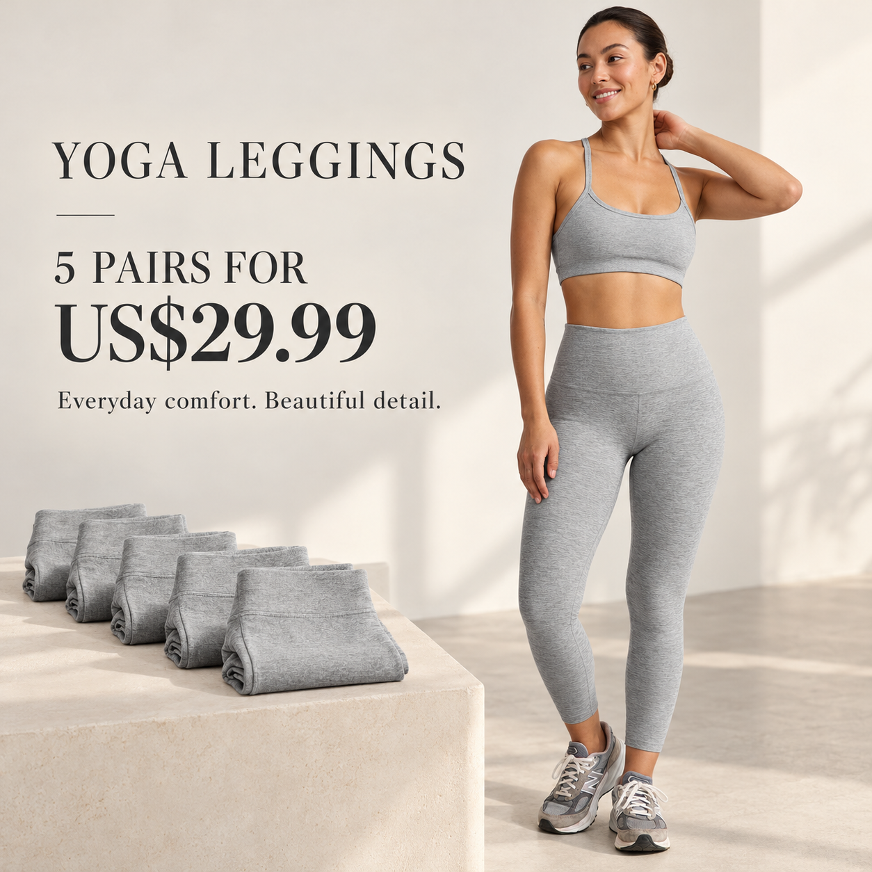 5-Pack Spacedye™ Caught In The Midi High Waisted Legging