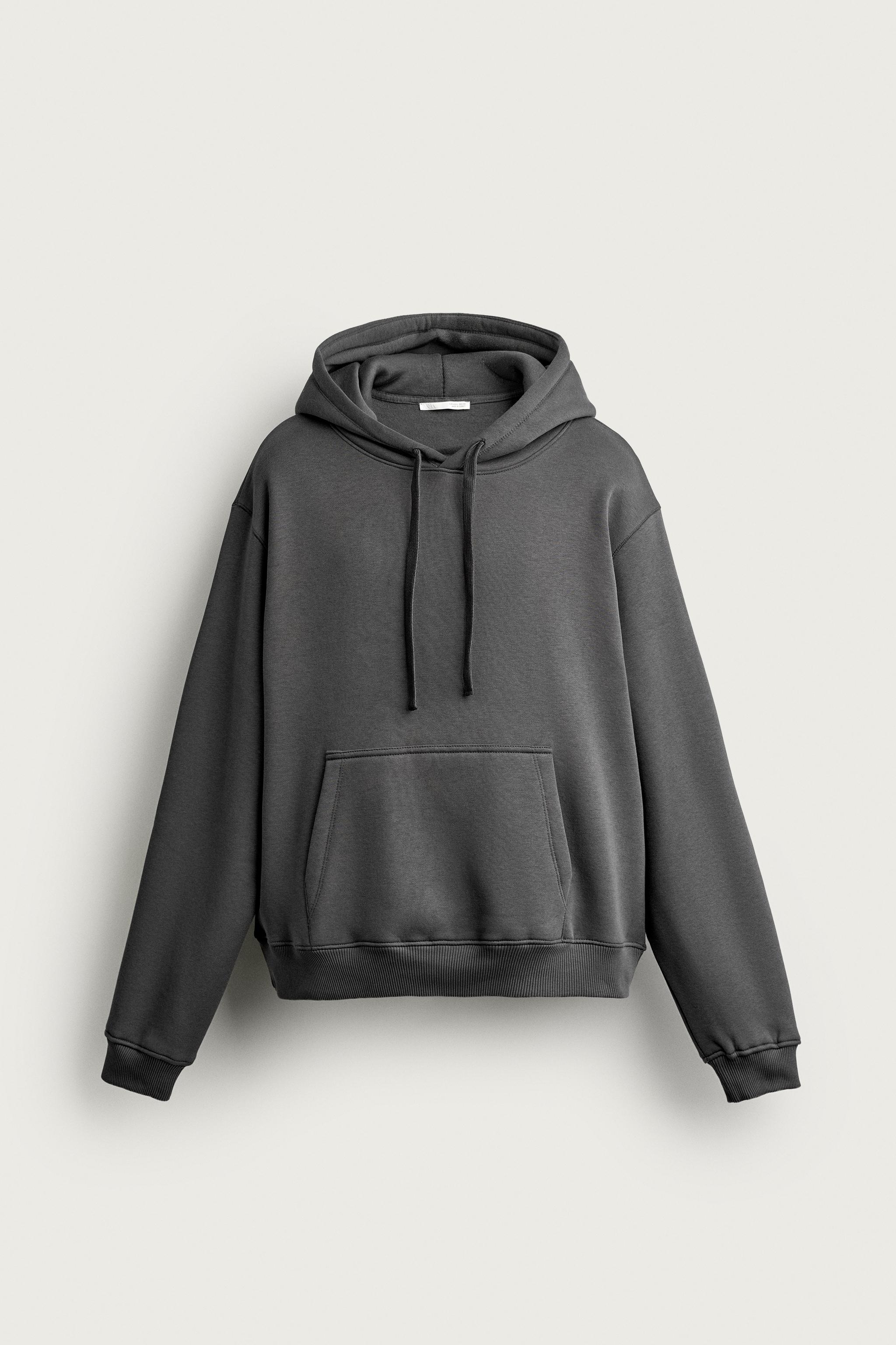 BASIC RELAXED-FIT HOODIE - Dark anthracite