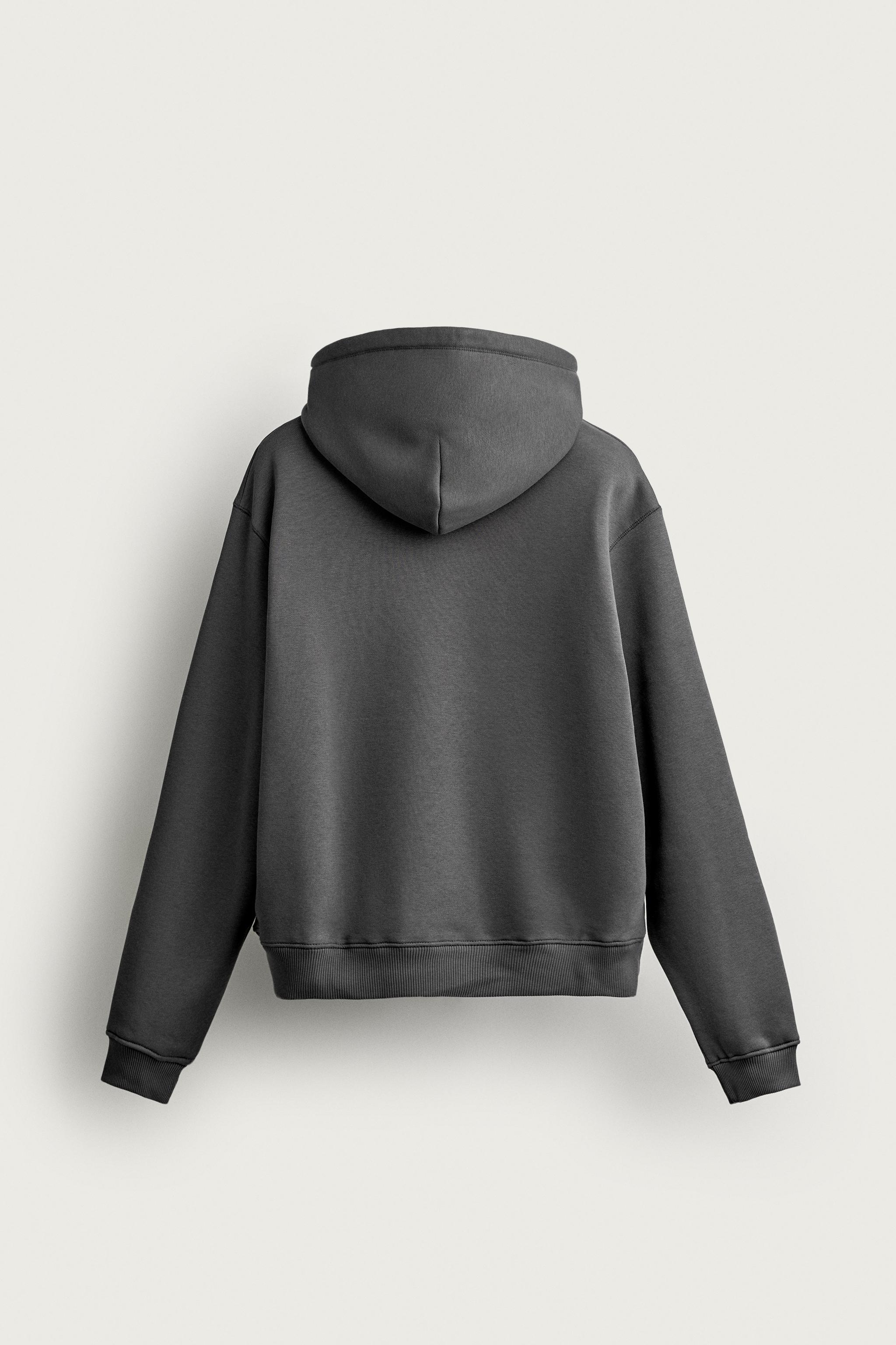 BASIC RELAXED-FIT HOODIE - Dark anthracite