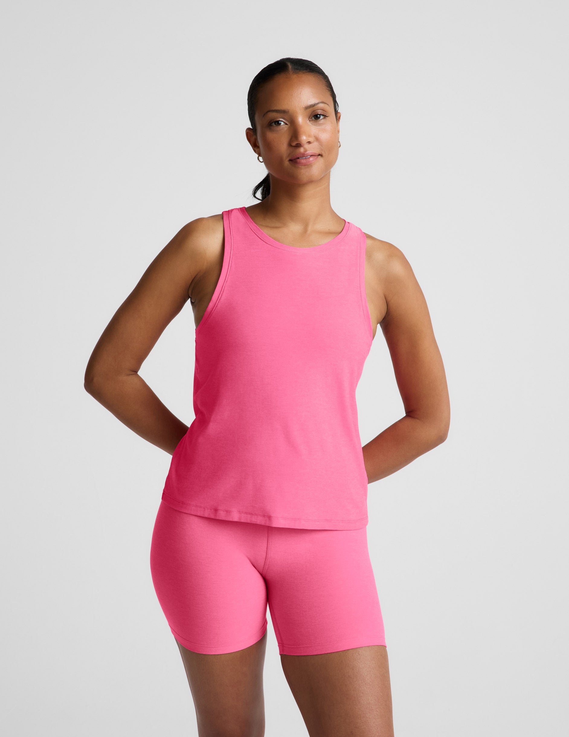 Featherweight Rebalance Tank - Luscious Pink Heather